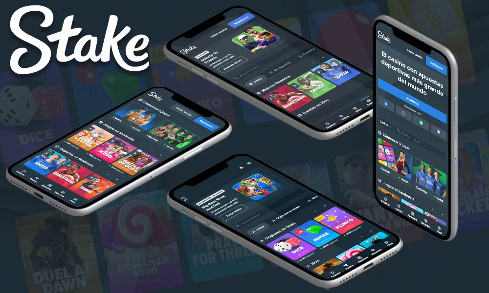 Aplicación móvil de Stake